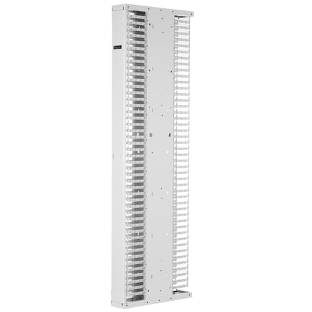 Panduit PE2V Cable Manager - 6" Wide - Single Door - Double Sided - White PE2VSD06WH